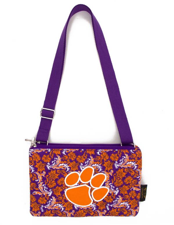 Eagles Wings Clemson Tigers Quilted Cotton Cross Body Purse