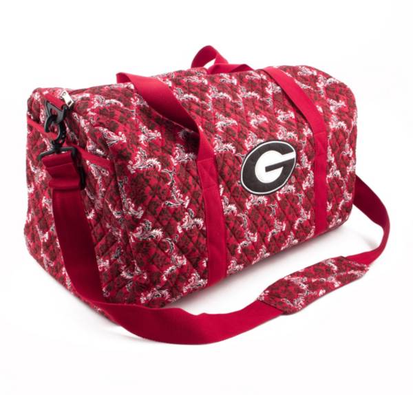 Eagles Wings Georgia Bulldogs Quilted Cotton Large Duffle Bag