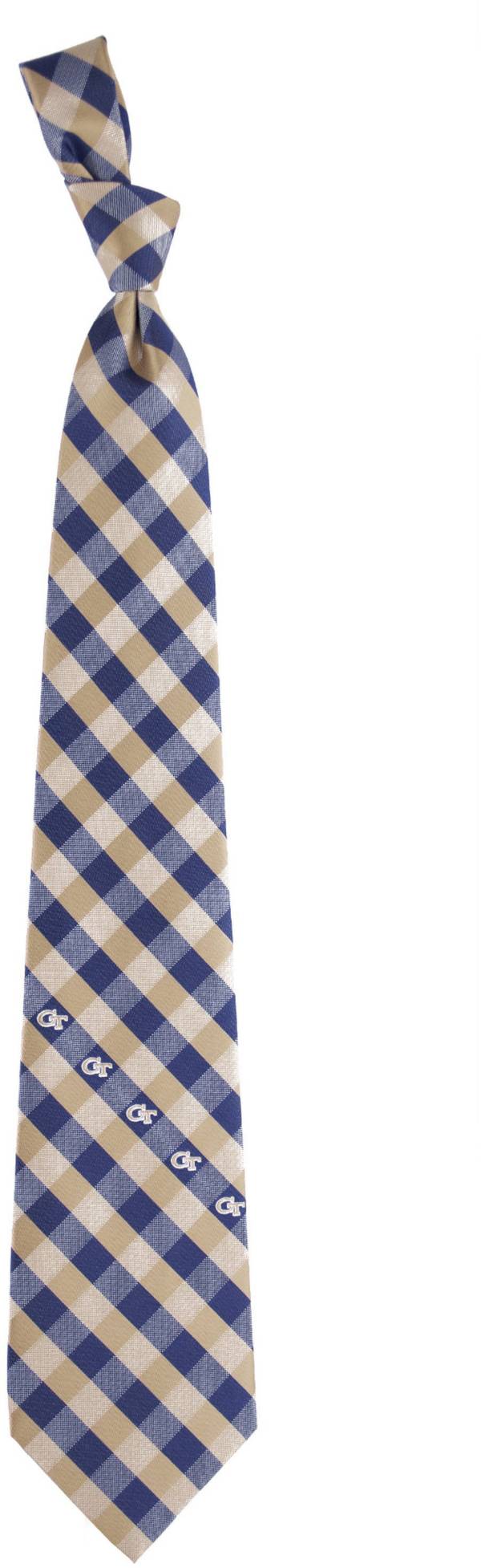 Eagles Wings Georgia Tech Yellow Jackets Check Necktie