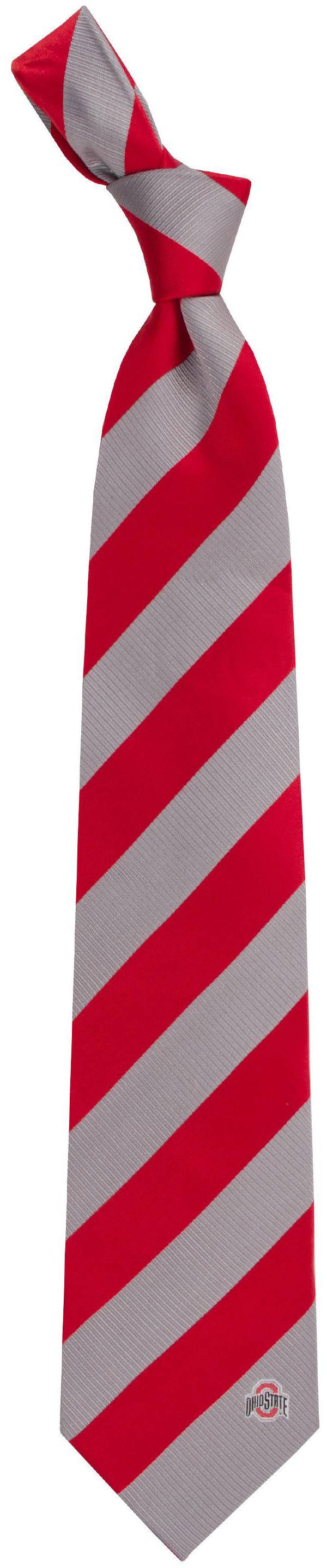 Eagles Wings Ohio State Buckeyes Woven Silk Necktie