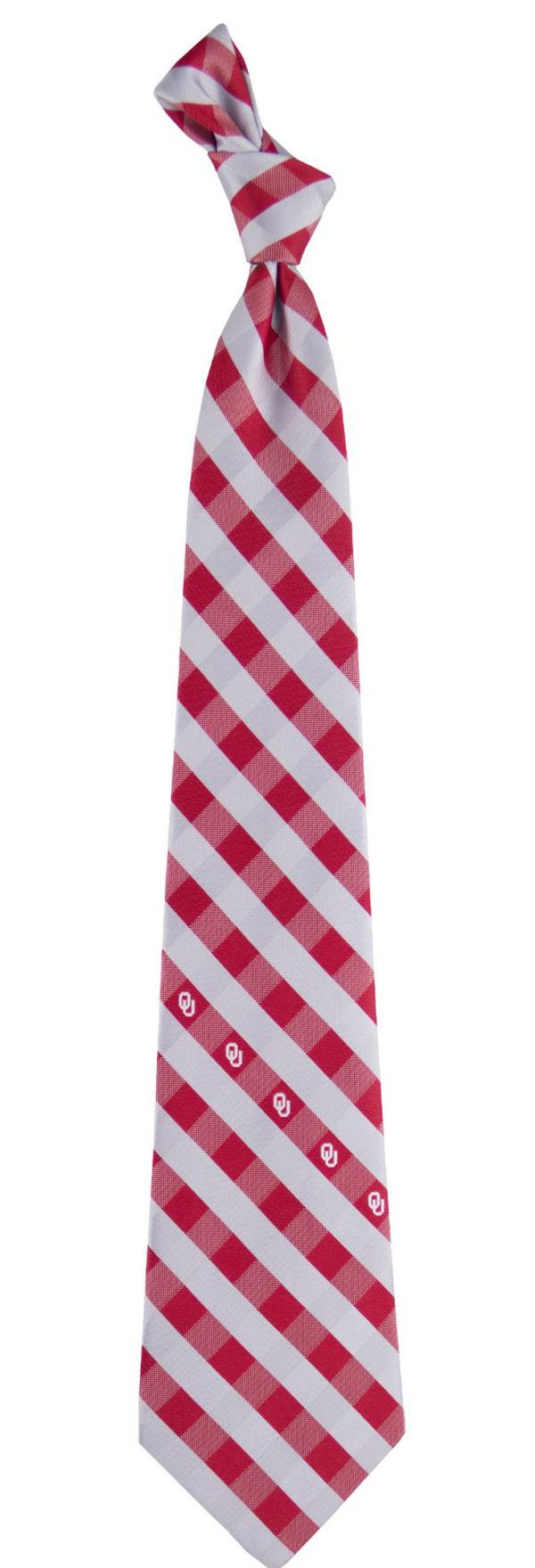 Eagles Wings Oklahoma Sooners Check Necktie