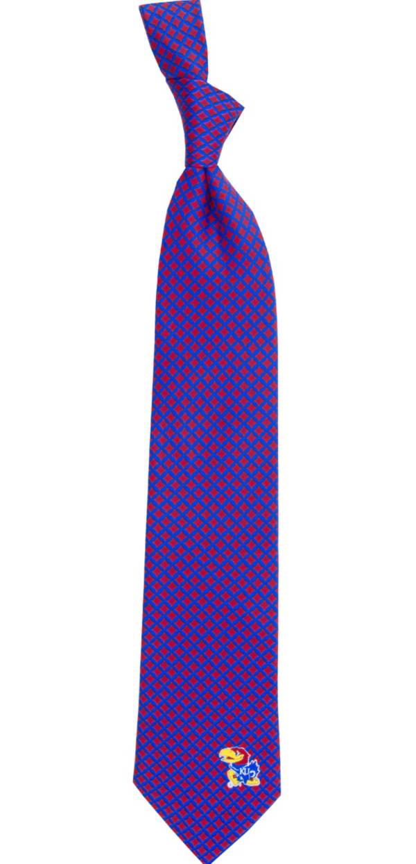 Eagles Wings Kansas Jayhawks Print Silk Necktie