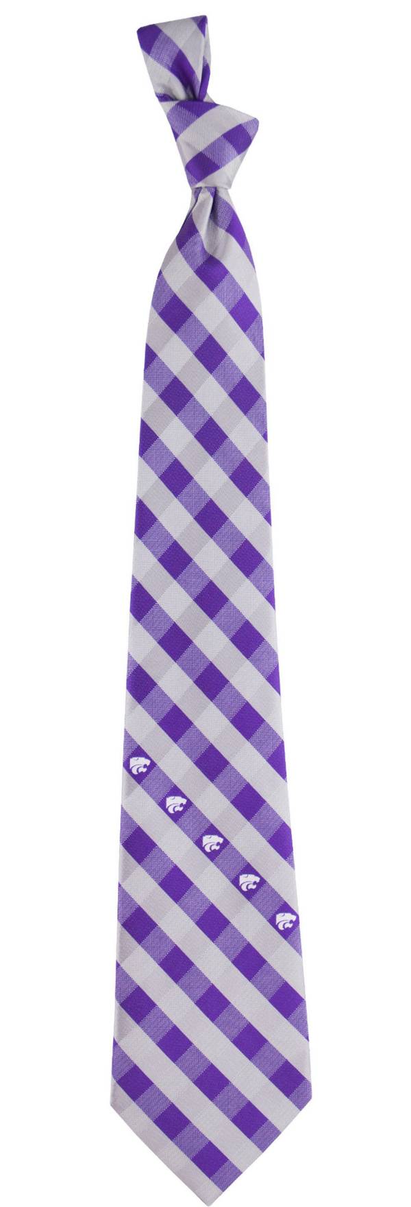 Eagles Wings Kansas State Wildcats Check Necktie