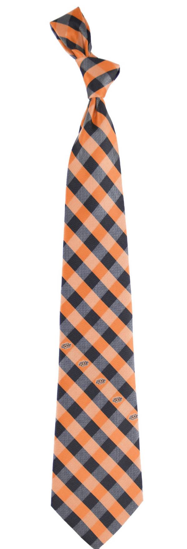 Eagles Wings Oklahoma State Cowboys Check Necktie