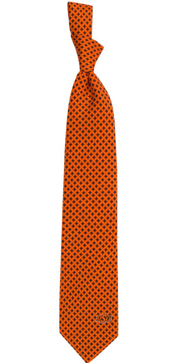 Eagles Wings Oklahoma State Buckeyes Print Silk Necktie