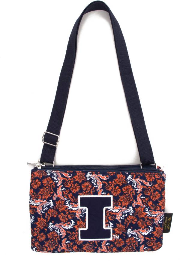Eagles Wings Illinois Fighting Illini Quilted Cotton Cross Body Purse product image
