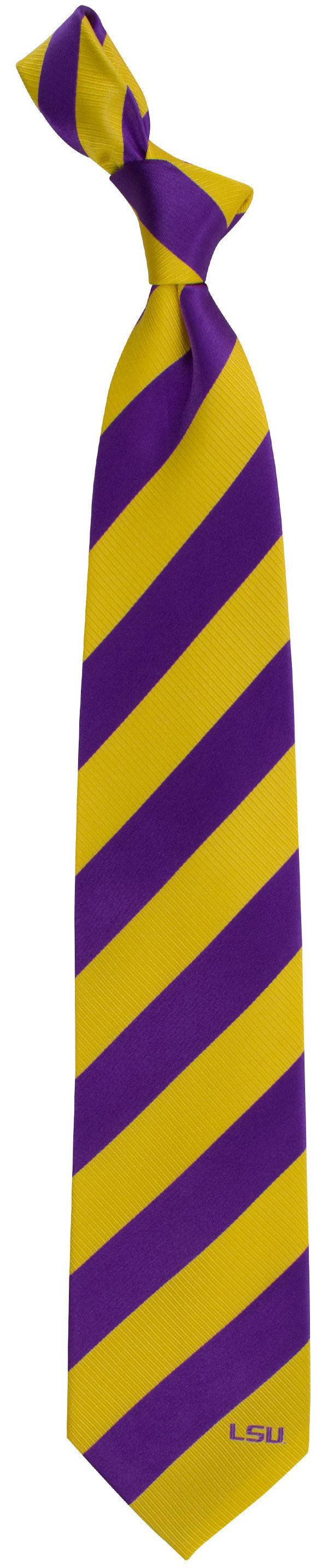 Eagles Wings LSU Tigers Woven Silk Necktie