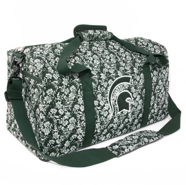 Eagles Wings Michigan State Spartans Quilted Cotton Large Duffle Bag