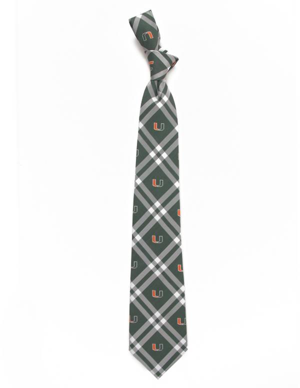 Eagles Wings Miami Hurricanes Woven Polyester Necktie