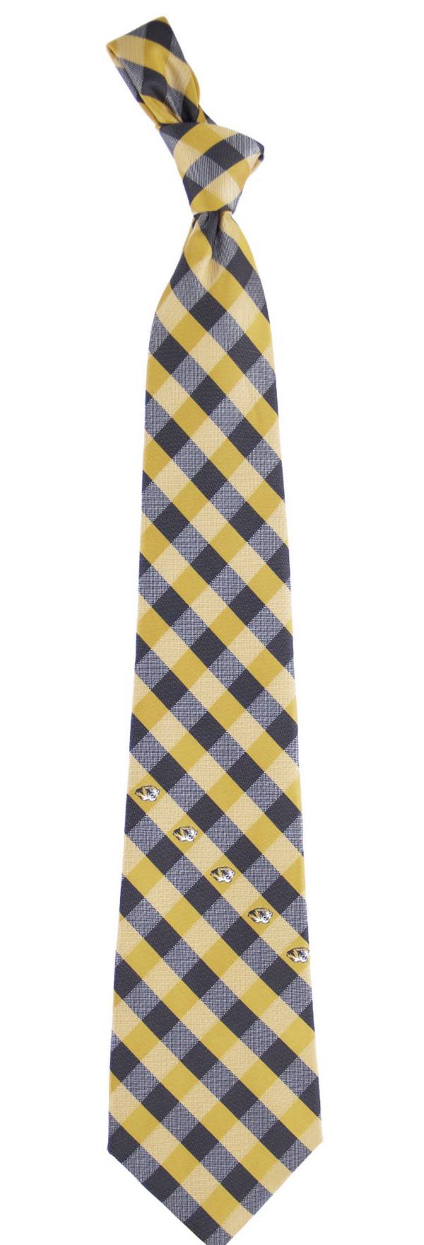 Eagles Wings Missouri Tigers Check Necktie