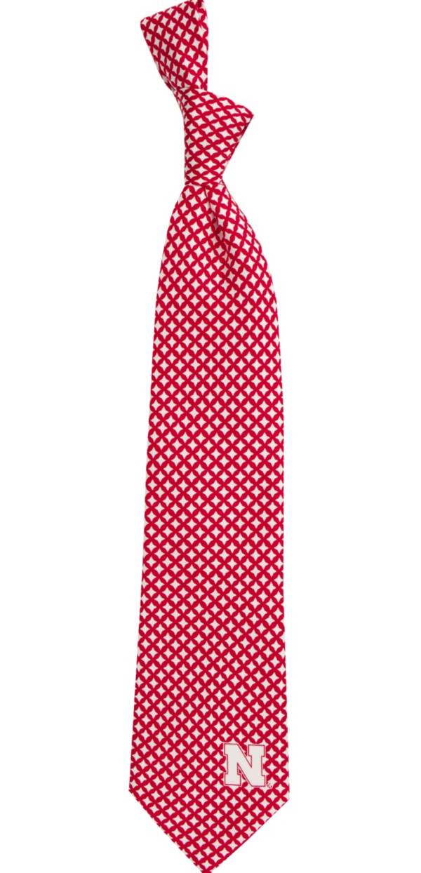 Eagles Wings Nebraska Cornhuskers Print Silk Necktie