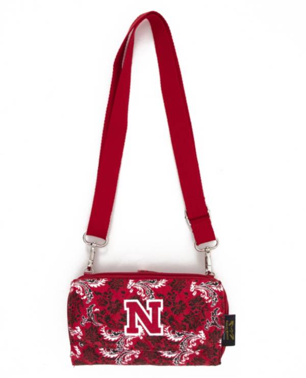 Eagles Wings Nebraska Cornhuskers Quilted Cotton Cross Body Wallet