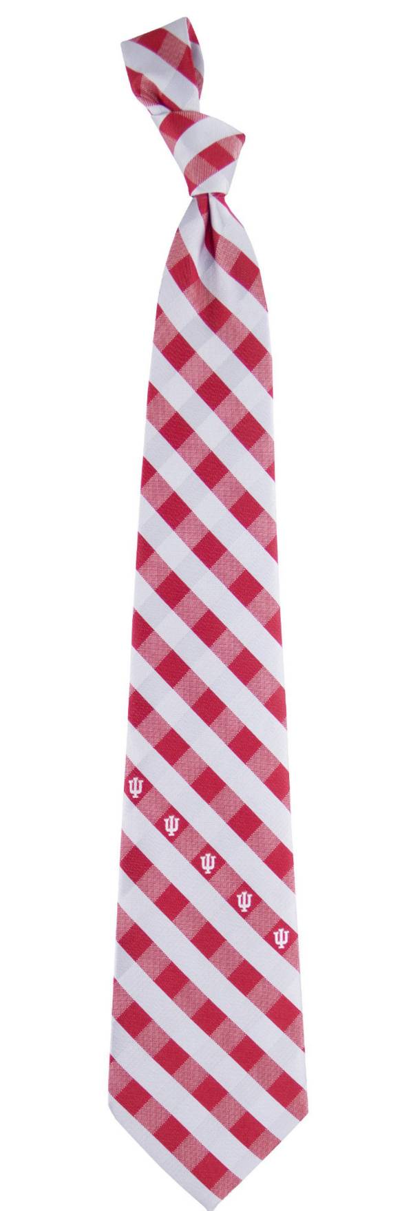 Eagles Wings Indiana Hoosiers Check Necktie