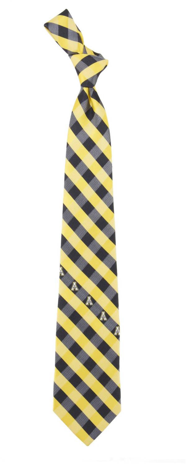 Eagles Wings Appalachian State Mountaineers Check Necktie product image