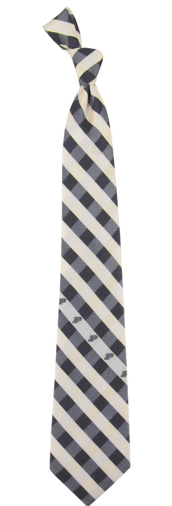 Eagles Wings Purdue Boilermakers Check Necktie