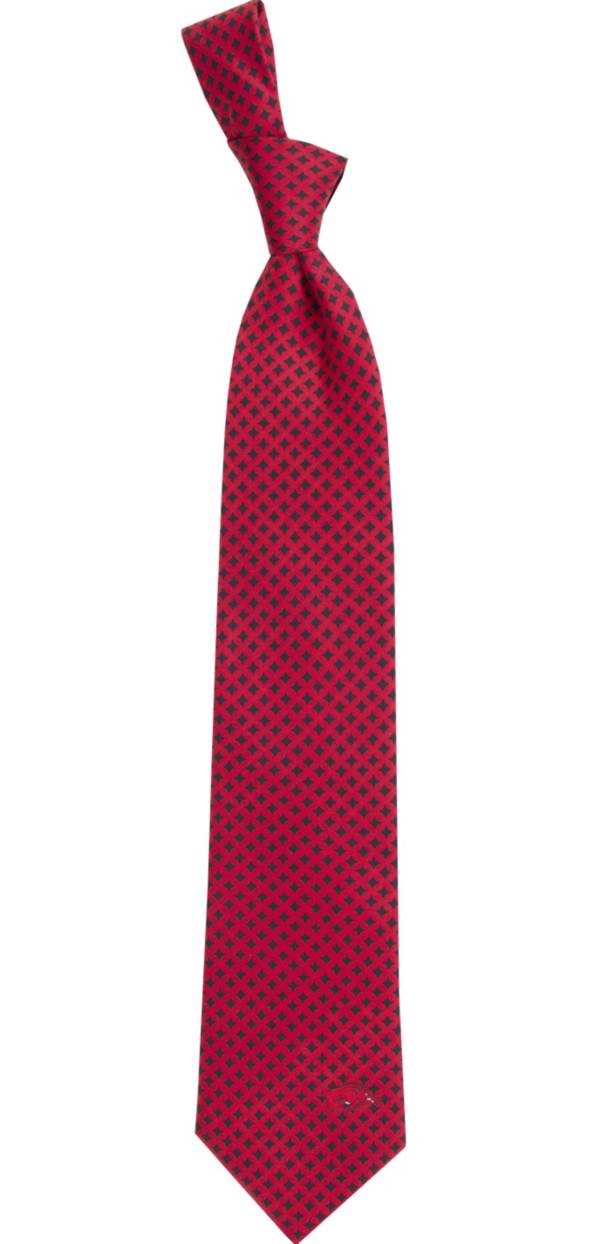 Eagles Wings Arkansas Razorbacks Print Silk Necktie