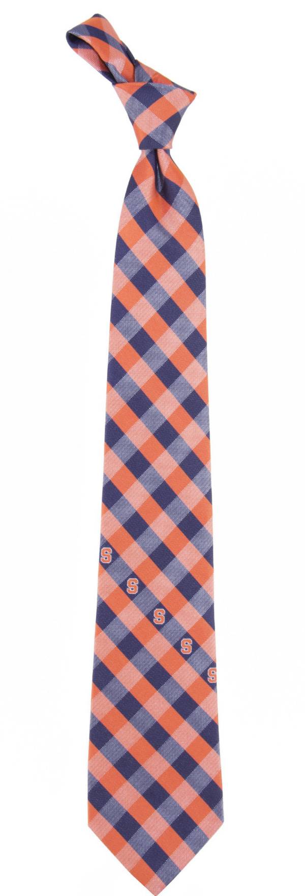 Eagles Wings Syracuse Orange Check Necktie