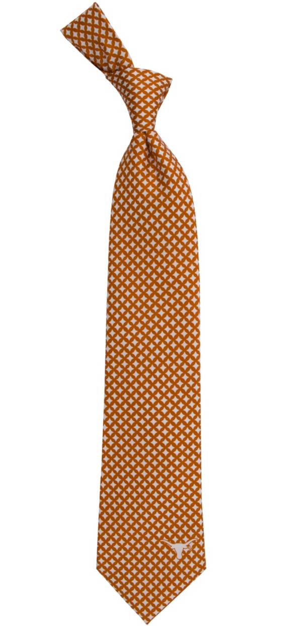 Eagles Wings Texas Longhorns Print Silk Necktie