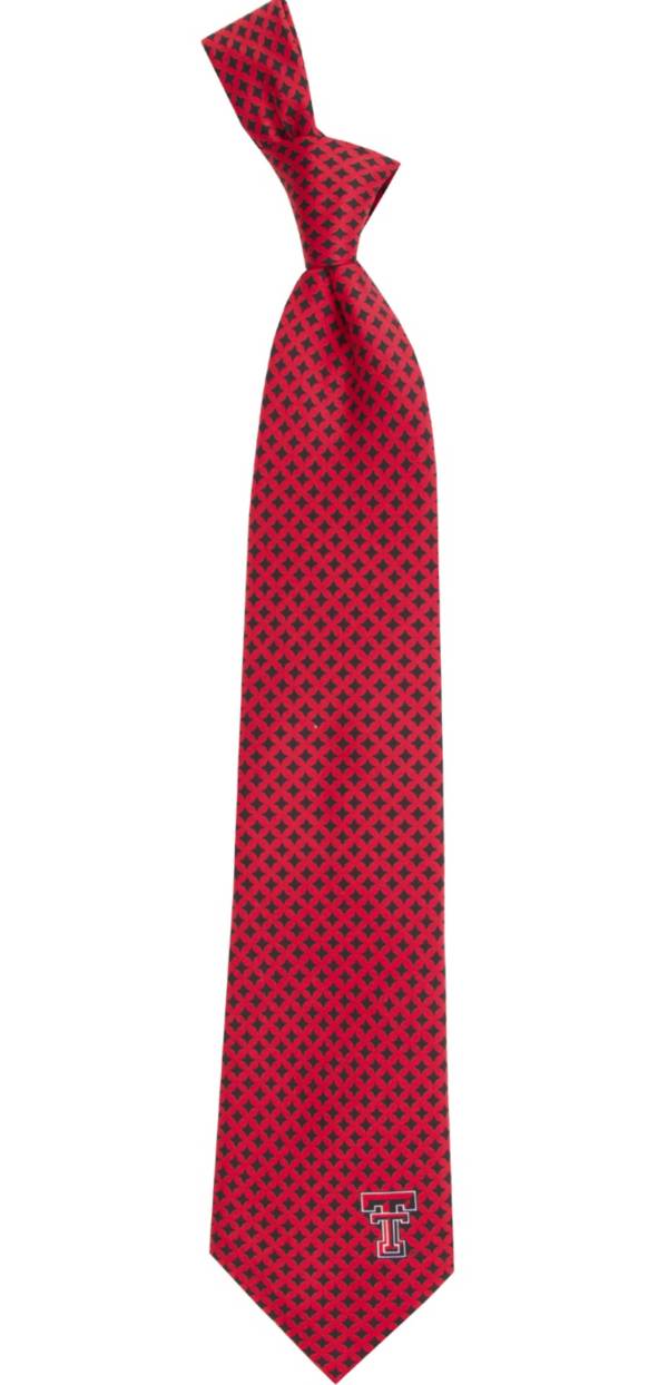 Eagles Wings Texas Tech Red Raiders Print Silk Necktie