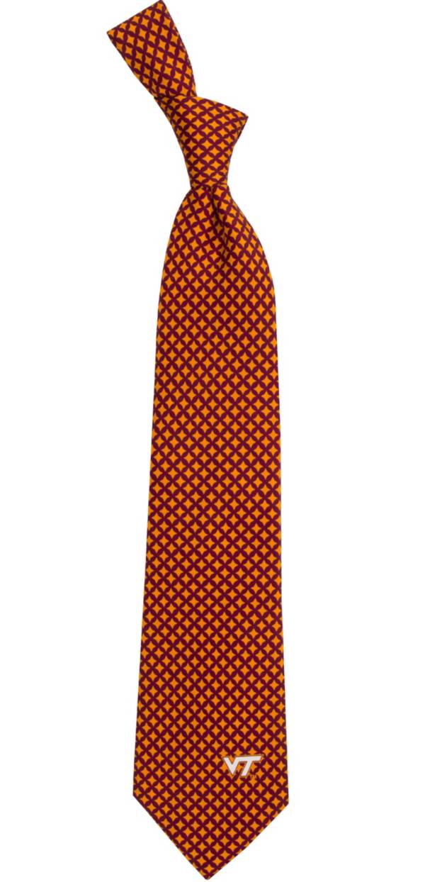 Eagles Wings Virginia Tech Hokies Print Silk Necktie