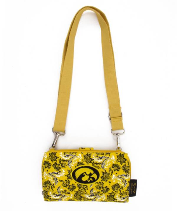 Eagles Wings Iowa Hawkeyes Quilted Cotton Cross Body Wallet