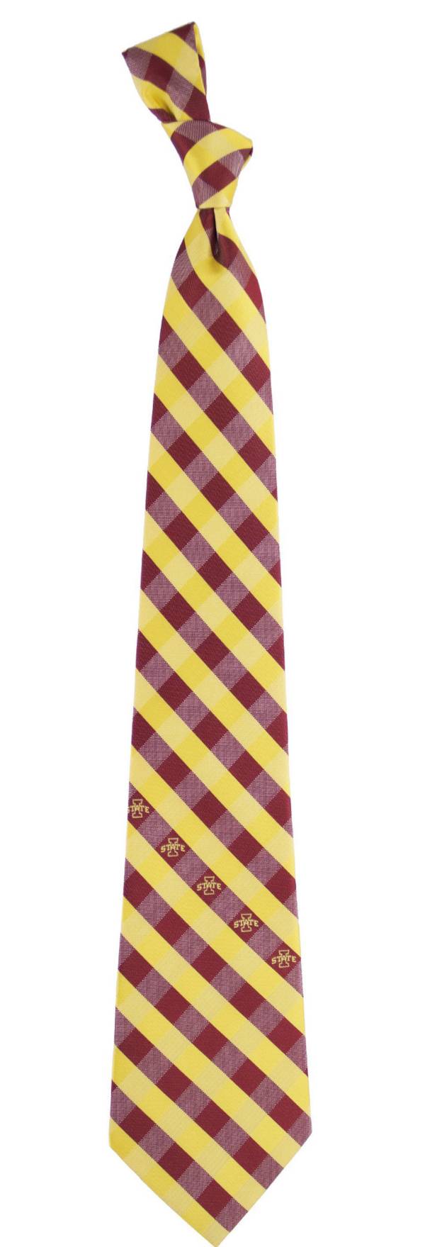 Eagles Wings Iowa State Cyclones Check Necktie