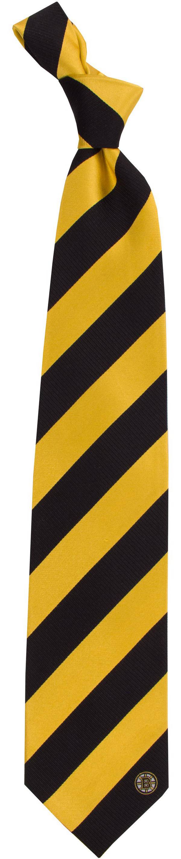 Eagles Wings Boston Bruins Woven Silk Necktie