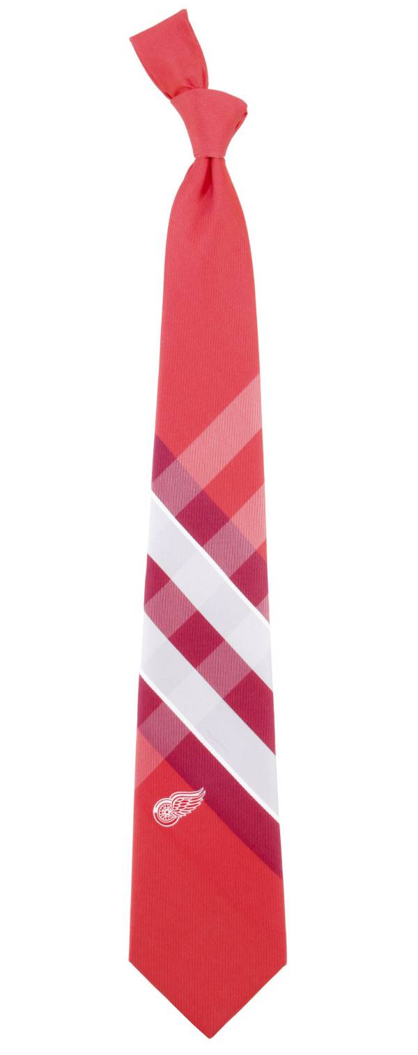 Eagles Wings Detroit Red Wings Grid Necktie