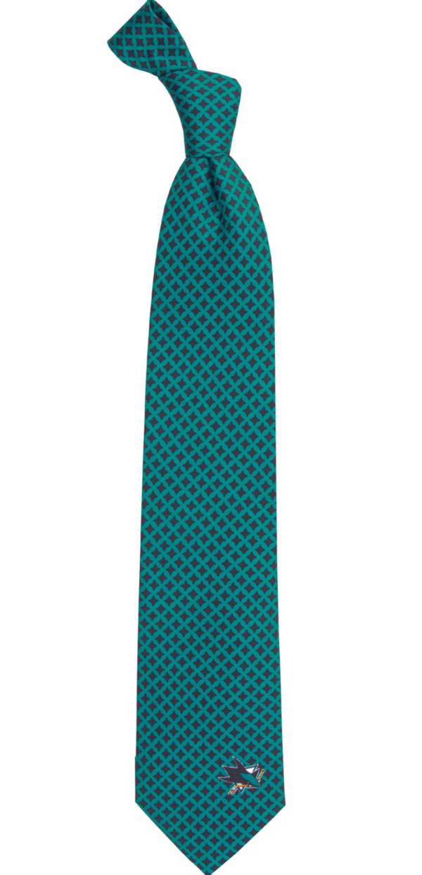 Eagles Wings San Jose Sharks Print Silk Necktie