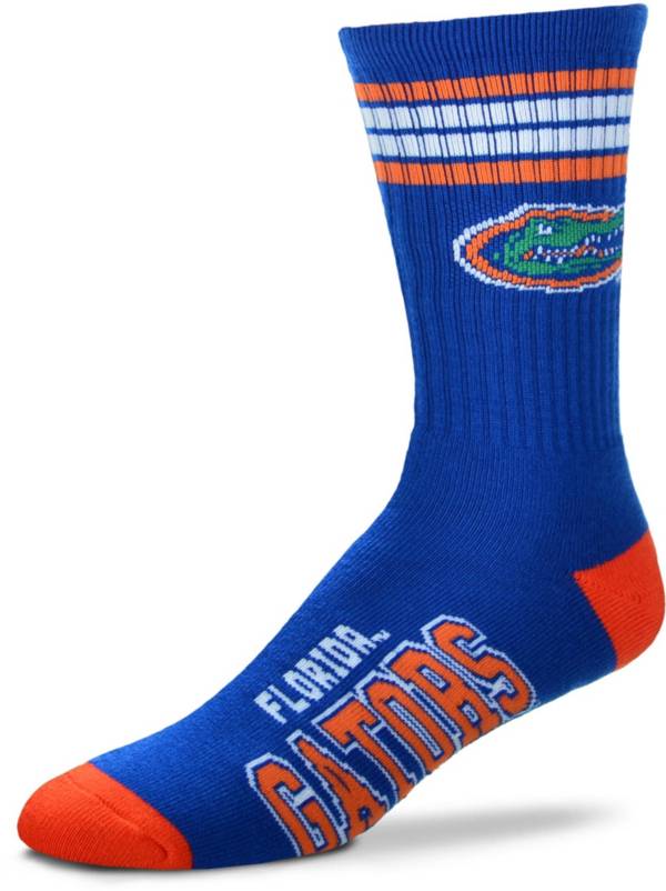 For Bare Feet Florida Gators 4-Stripe Crew Socks