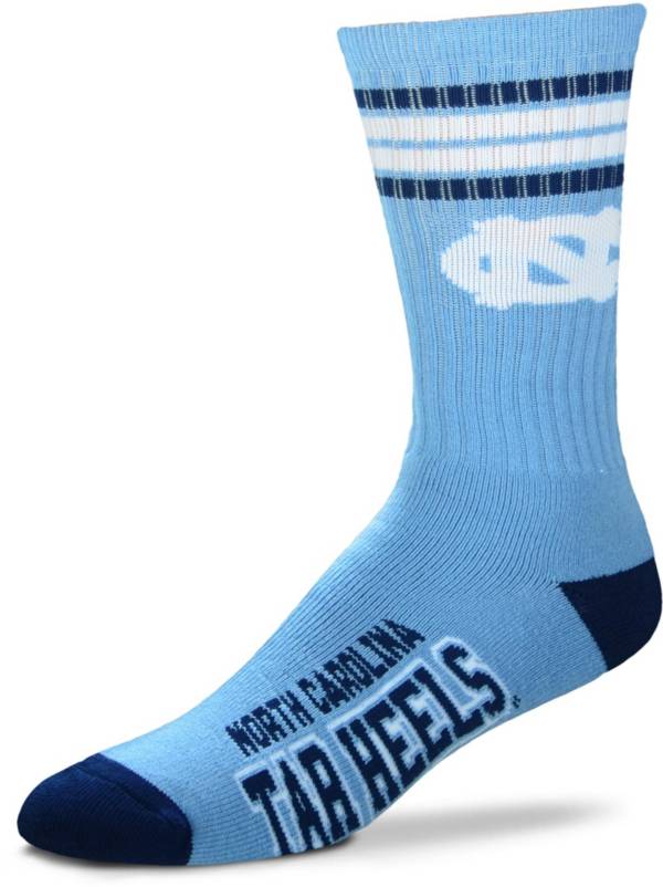 For Bare Feet North Carolina Tar Heels 4-Stripe Crew Socks