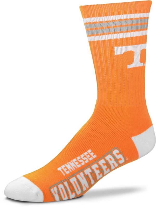 For Bare Feet Tennessee Volunteers 4-Stripe Crew Socks