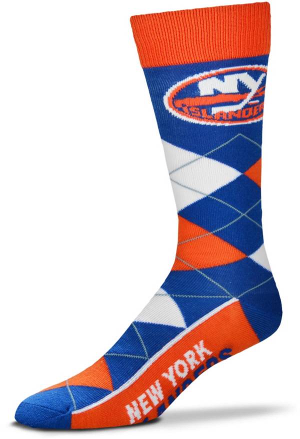 For Bare Feet New York Islanders 4-Stripe Deuce Crew Socks