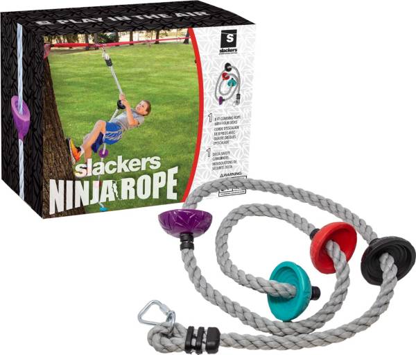 NinjaLine Ninja 8' Climbing Rope with Foot Holds