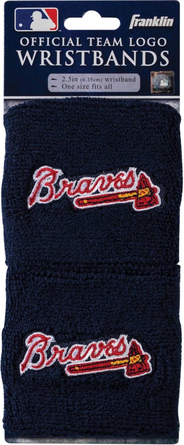 Franklin Atlanta Braves Embroidered Wristbands