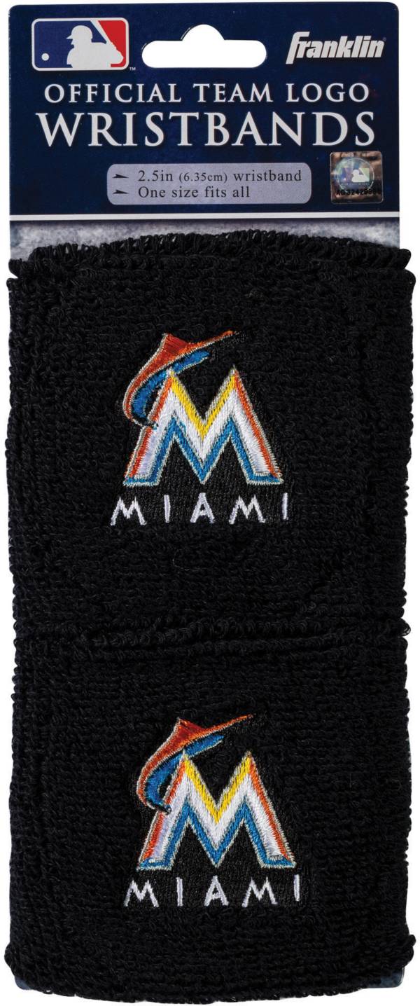 Franklin Miami Marlins Embroidered Wristbands product image