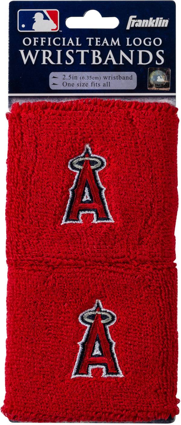 Franklin Los Angeles Angels Embroidered Wristbands