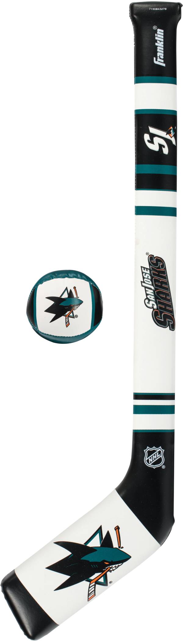 Franklin San Jose Sharks Mini Hockey Stick & Ball Set