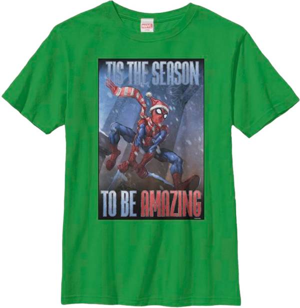 Fifth Sun Boys' Marvel Amazing Season Spider Graphic Tee