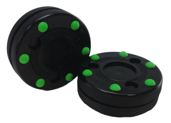 Green Biscuit Roller Hockey Puck