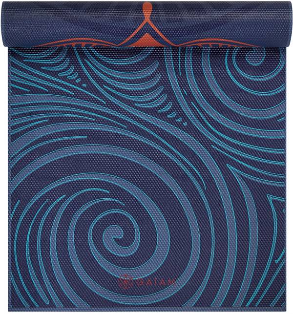 Gaiam 6mm Printed Reversible Yoga Mat