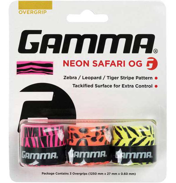 GAMMA Neon Safari Overgrips - 3 Pack product image