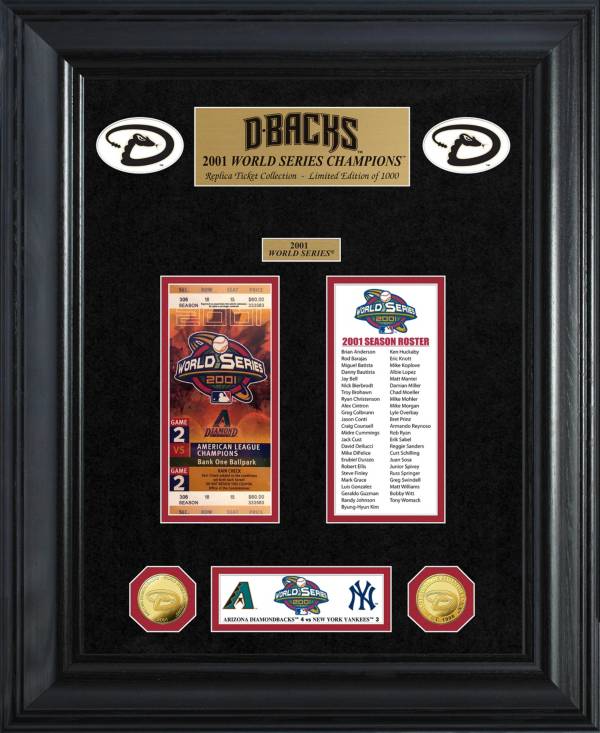Highland Mint Arizona Diamondbacks World Series Deluxe Gold Coin & Ticket Collection product image