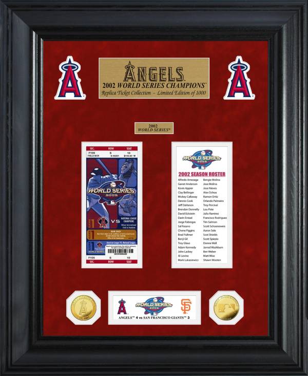 Highland Mint Los Angeles Angels World Series Deluxe Gold Coin & Ticket Collection