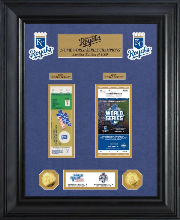 Highland Mint Kansas City Royals World Series Deluxe Gold Coin & Ticket Collection