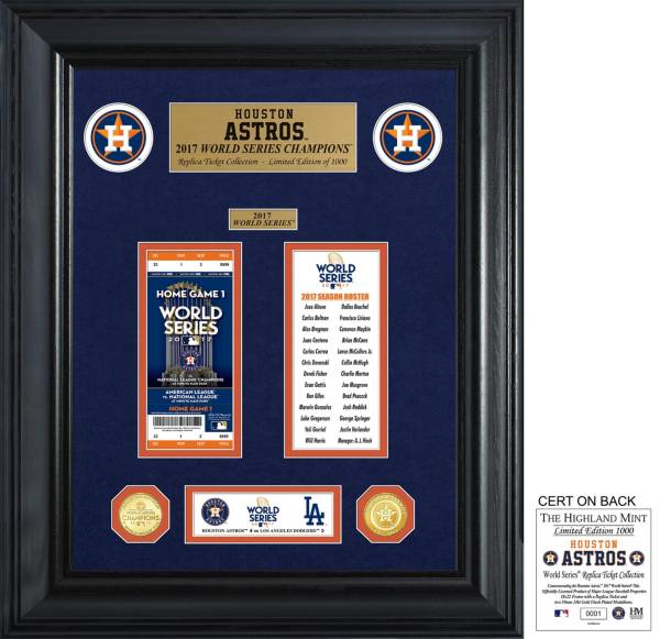 Highland Mint Houston Astros World Series Deluxe Gold Coin & Ticket Collection product image