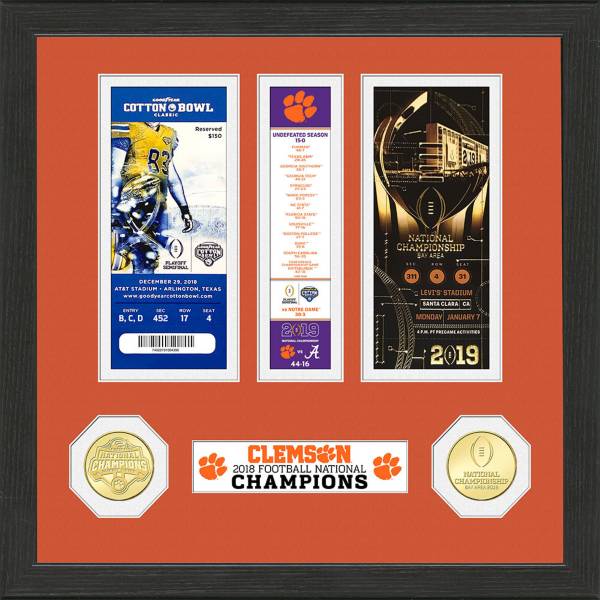Highland Mint 2018 National Champions Clemson Tigers Ticket Collection product image