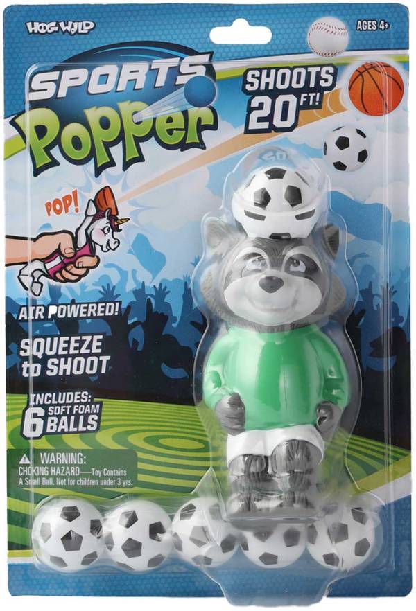 Hog Wild Raccoon Soccer Popper