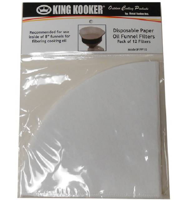 King Kooker Disposable Paper Oil Funnel Filters