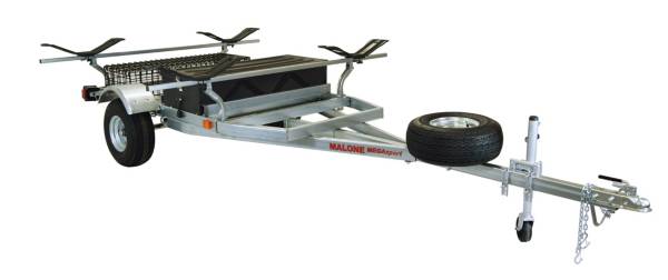 Malone MegaSport 2-Boat MegaWing Trailer Set with Storage